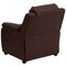 Emma and Oliver Deluxe Padded Contemporary Kids Recliner with Storage Arms